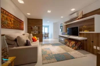 3 dorm. sendo 1 suíte, 105m², mobiliado e climatizado